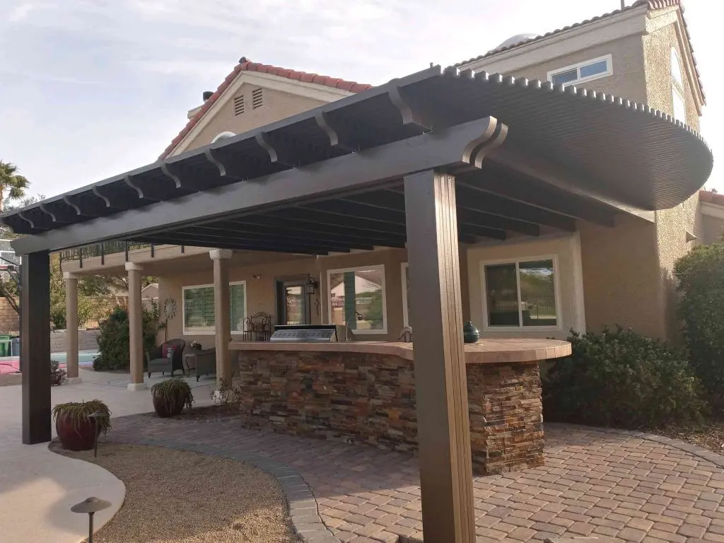 beautifully buitl patio cover, installed by Patio Cover Company Perfect Home Products